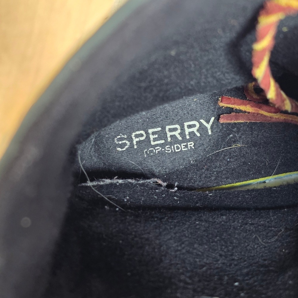 Sperry Duck Boots Women 6 Black STS80766 Saltwater Leather Waterproof Preppy - Picture 8 of 13